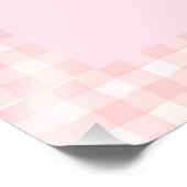 Impression Photo Petite fille Bunny Nursery Imprimer - Rose En vich (Coin)