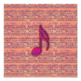 Impression Photo Petite note musicale tendance sur Sheet Music