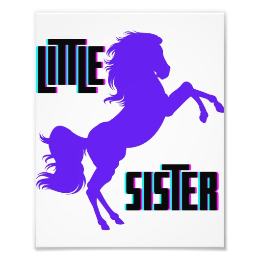 Impression Photo Petite Soeur Poney Violet (Devant)