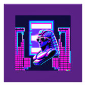 Impression Photo Pharaon Synthwave (Devant)