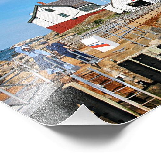 Impression Photo Phare de Boston, Massachusetts (Coin)