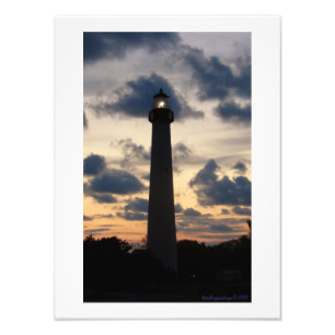 Impression Photo Phare de Cape May au coucher du soleil
