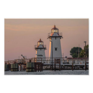 Impression Photo Phare de Grassy Island Range Green Bay, WI