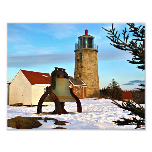 Impression Photo Phare de l'île de Monhegan, Maine (Devant)