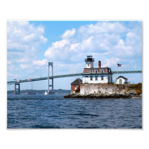 Impression Photo Phare de l'île rose, Rhode Island