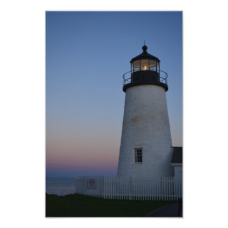 Impression Photo Phare de Pemaquid Point au coucher du soleil