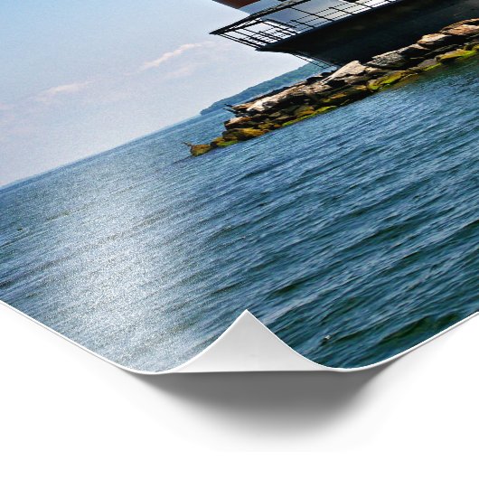 Impression Photo Phare de Plum Beach, Rhode Island (Coin)