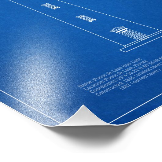 Impression Photo Phare de Ponce de Leon Inlet - Floride - AD (Coin)