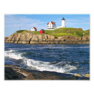 Impression Photo Phare de protubérance, cap Neddick Maine