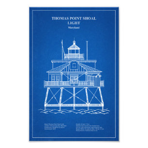 Impression Photo Phare de Thomas Point Shoal - Maryland - AD
