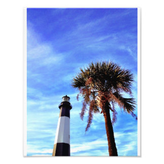 Impression Photo Phare de Tybee avec Palmetto