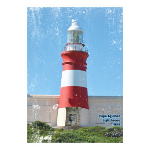 Impression Photo Phare du cap Agulhas 1849