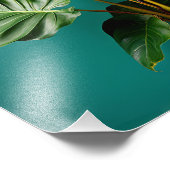 Impression Photo Philodendron et fleurs d'anthurium (Coin)