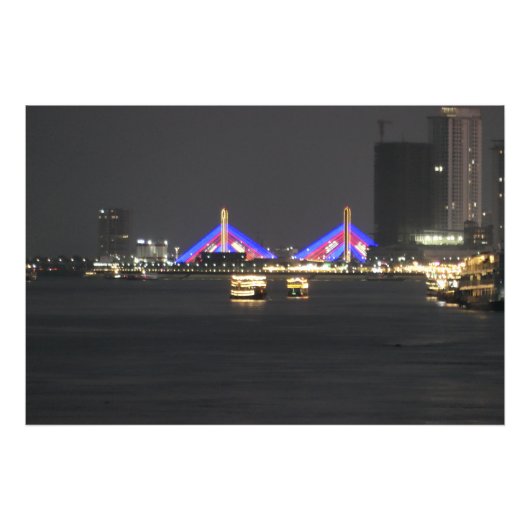 Impression Photo Phnom Penh la nuit (Devant)