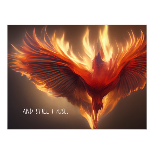 Impression Photo Phoenix Rising Support Inspirer Force (Devant)