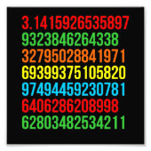 Impression Photo Pi Valeur Math Enseignant Mathématiques Mathématiq (Devant)