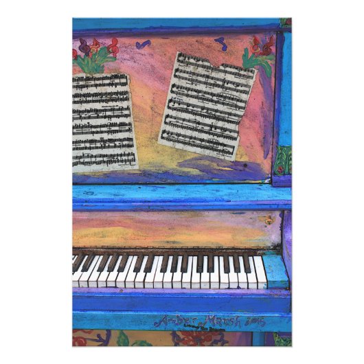 Impression Photo Piano coloré (Devant)