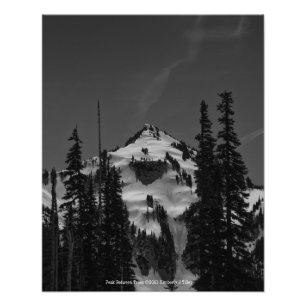 Impression Photo Pic entre les arbres