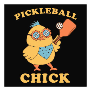 Impression Photo Pickleball Chick - rétro