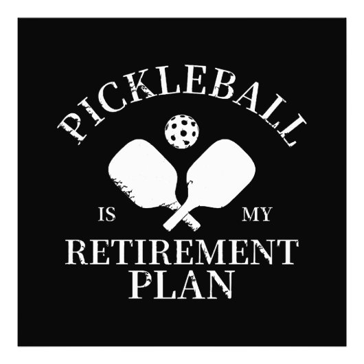 Impression Photo pickleball est mon projet de retraite (Devant)