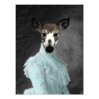 Piebald vintage habillé Cerf