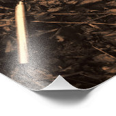 Impression Photo Pièces de bicyclette avec feuilles d'automne (Coin)