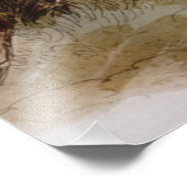 Impression Photo Pieds-Noirs Indien sur le cheval arabe pourchassé (Coin)