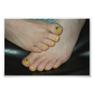 Impression Photo Pieds orange