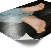 Impression Photo Pieds orange (Coin)