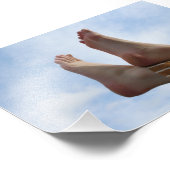 Impression photo Pieds vers le ciel (Coin)
