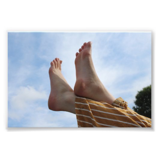 Impression photo Pieds vers le ciel (Devant)