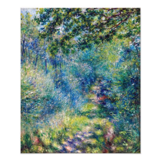 Impression Photo Pierre-Auguste Renoir - Chemin dans la Forêt (Devant)
