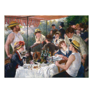 Impression Photo Pierre-Auguste Renoir - Déjeuner de la fête nautiq