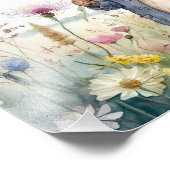 Impression Photo Pierre le lapin veste bleue avec ballons (Coin)