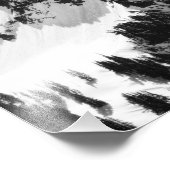 Impression Photo Pierre, Neige et Arbres (Coin)