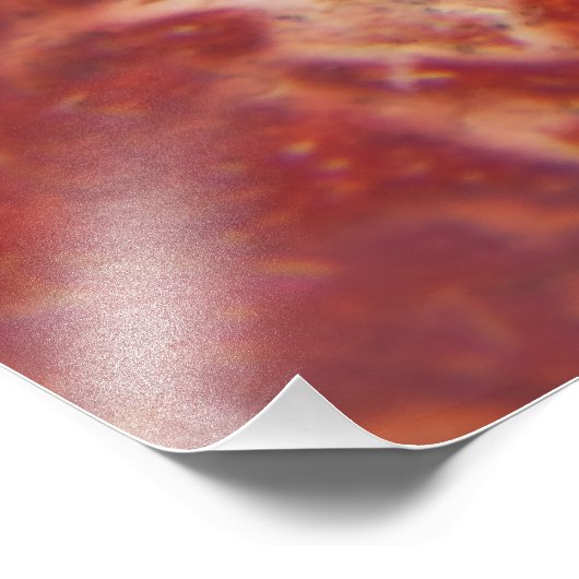 Impression Photo Pierre rouge (Coin)