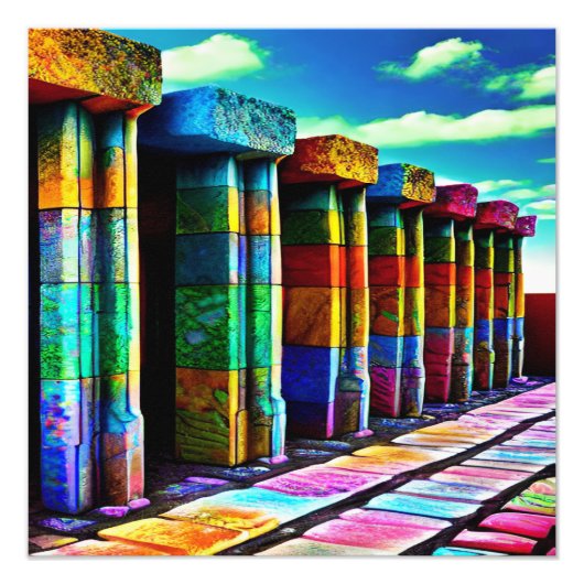 Impression Photo Pierres psychédéliques (Devant)