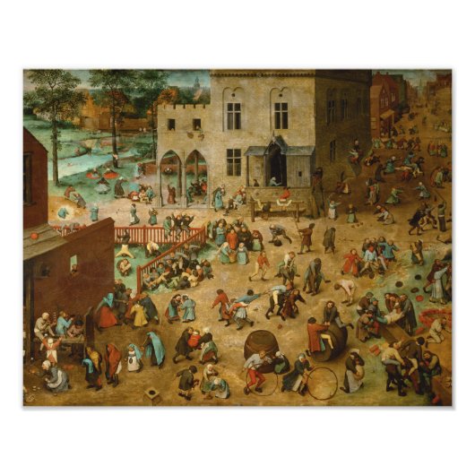 Impression Photo Pieter Bruegel l’Aîné - Jeux pour enfants (Devant)