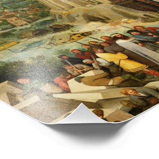 Impression Photo Pieter Bruegel l'Ancien - La Tour de Babel (Coin)