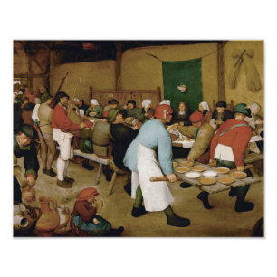Impression Photo Pieter Bruegel l'Ancien - Mariage paysan