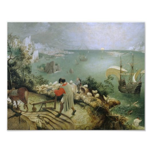 Impression Photo Pieter Bruegel l'Ancien -Paysage Chute d'Icarus (Devant)