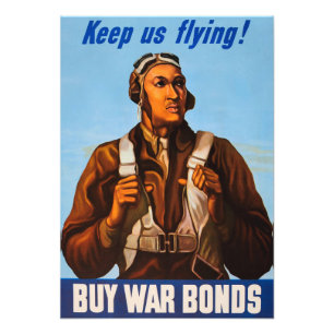 Impression Photo Pilotes d'aviation afro-américains de 2ÈME GUERRE 