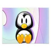 Impression Photo Pingouin de dessin élégant assis (Devant)