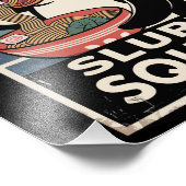 Impression Photo Pingouin Manger Ramen Funny Slurp Squad (Coin)