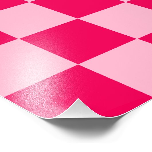 Impression Photo Pink Combination Classic Checkerboard par STaylor (Coin)