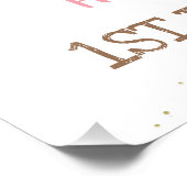 Impression Photo Pink Floral Farm Word Première Affiche de bienvenu (Coin)