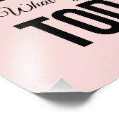 Impression Photo Pink La Future Citation Inspirationnelle (Coin)
