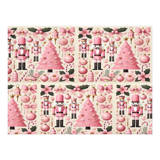 Impression Photo Pink Nutcracker Christmas Tree (Devant)