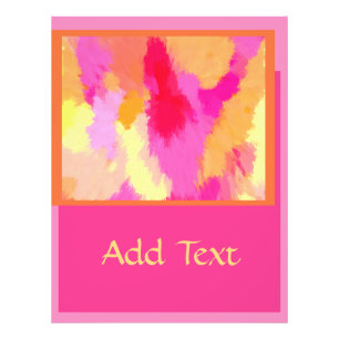 Impression Photo Pink, orange et jaune watercolors
