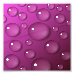 Impression Photo Pink Water Drop